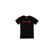 Cix Kırmızı Music Is Magıc Yazılı Yuvarlak Yaka Siyah T-shirt