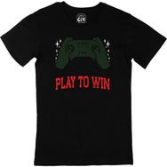 Cix Kırmızı Play To Win Siyah Erkek T-shirt