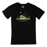 Cix Kolezyum Baskılı Siyah Erkek T-shirt