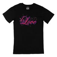 Cix Love Yazılı Siyah T-shirt