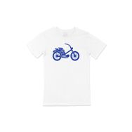 Cix Mavi Bisiklet Beyaz T-shirt