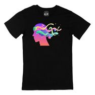 Cix Mindfulness Renkli Düşünceler Baskılı Siyah Unisex T-shirt