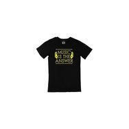Cix Music Is The Answer Baskılı Siyah Unisex T-shirt