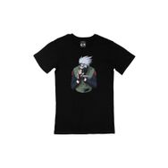 Cix Naruto Kakashi Hatake Baskılı Siyah Unisex T-shirt