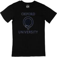 Cix Oxford University Baskılı Siyah Unisex T-shirt