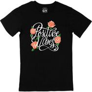 Cix Positive Vibes Baskılı Siyah Erkek T-shirt