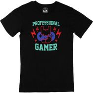 Cix Professional Gamer Baskılı Siyah Erkek T-shirt