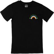 Cix Rainbow Gökkuşağı Cep Logo Tasarımlı Siyah Erkek T-shirt
