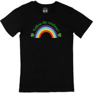 Cix Rainbow Gökkuşağı Siyah Erkek T-shirt