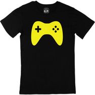 Cix Sarı Joystick Baskılı Siyah Erkek T-shirt