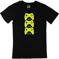 Cix Sarı Own Your Game Baskılı Siyah Erkek T-shirt