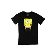 Cix Sünger Bob Tasarımlı Siyah Erkek T-shirt