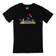 Cix Travel To Europe Tasarımlı Siyah Erkek T-shirt