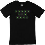 Cix Yeşil Sorry I Am Bussy Siyah T-shirt