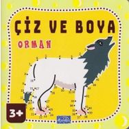 Çiz ve Boya Orman 3 Yaş Kollektif Parıltı Yayıncılık