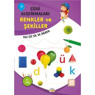 Çizgi Alıştırmaları Renkler ve Şekiller - 0-6 Yaş Yayınları