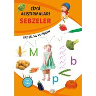 Çizgi Alıştırmaları Sebzeler - 0-6 Yaş Yayınları