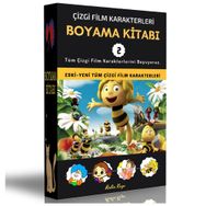 Çizgi Film Karakterleri Boyama Kitabı-2 Enine Boyuna Eğitim