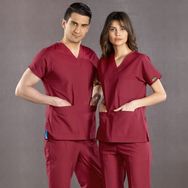 Çizgi Medikal Dr Greys Bordo Terikoton Takım