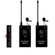 Ckmova UM100 Kit-4 Ultra Kompakt Type-C Girişli 1 Alıcı 2 Vericili Siyah UHF Kablosuz Yaka Mikrofon Seti