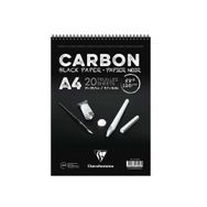 Clairefontaine 120 gr A4 20 Yaprak Carbon Siyah Yapraklı Çizim Defteri