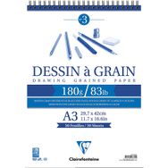 Clairefontaine Dessin A Grain A3 Spiralli Defter