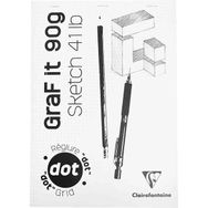 Clairefontaine Graf İt Dot 90 gr 80 Yaprak Noktalı Blok Resim Defteri
