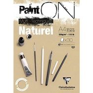 Clairefontaine Paint On A4 250 gr Naturel Çizim/Boyama Defteri