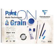 Clairefontaine PD966250 Paint-On 35x50 cm 200 gr 15 Yaprak Çizim Defteri