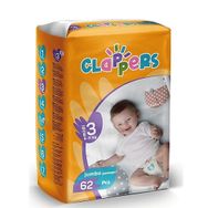 Clappers No:3 Midi 62 Adet Bebek Bezi