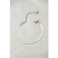 Clariss BB4102 316L Çelik Gümüş Renk İtalyan Zincirli Bileklik
