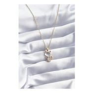 Clariss BJ-BKO8069 316L Çelik Gold Renk Zirkon Taşlı Kedi Model Kadın Kolye