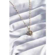 Clariss BJ-BKO8088 316L Çelik Gold Renk Zirkon Taşlı Pusula Model Kadın Kolye