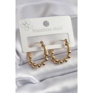 Clariss BKP8301 316L Topçuk Halka Model Çelik Gold Renk Kadın Küpe