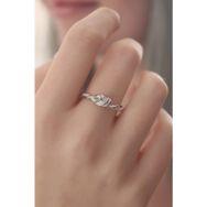 Clariss BYK2417 Gümüş Renk Halat Düğüm Model Kadın Yüzük