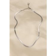 Clariss Çelik Silver Renk 45 cm İtalyan Zincir Model Kadın Kolye