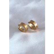 Clariss EKP278 316L Çelik Gold Renk Sıkıştırmalı Erkek Küpe