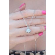 Clariss P22363S4581 316L Çelik Gümüş Renk Açılır Midye Model Kadın Kolye
