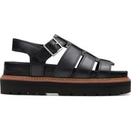 Clarks 26176317 Deri Siyah Kadın Sandalet