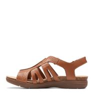 Clarks April Belle Taba Deri Düz Kadın Sandalet