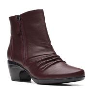 Clarks Emily Willow Bordo Deri Bilek Kadın Botu