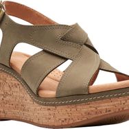 Clarks Rae Kama Zeytin Nubuk Kadın Sandalet