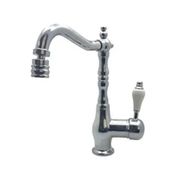 Class Armatür Banyo Lavabo Kısa Antrasit Krom Gri Antik Batarya