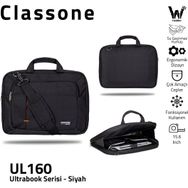 Classone UL160 Ultracase Serisi 15.6 inç Siyah Notebook Çantası