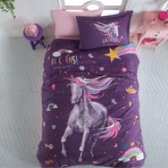 Clasy Genç Ranforce Rainbow Mor Tek Kişilik Nevresim Takımı