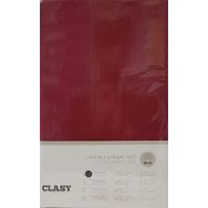 Clasy V3 Lastikli Bordo Tek Kişilik Çarşaf Seti