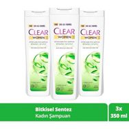 Clear Bitkisel Sentez 3x350 ml Şampuan