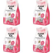 Clear Cat 4x10 L İnce Pudralı Topaklanan Bentonit Kedi Kumu