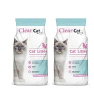 Clear Cat Bebek Pudrası Kokulu 10x2 kg İnce Taneli Bentonit Kedi Kumu