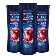 Clear Men Hızlı Stil 2si1 Arada 3x350 ml Şampuan
